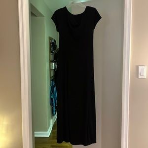 Black floor length dress